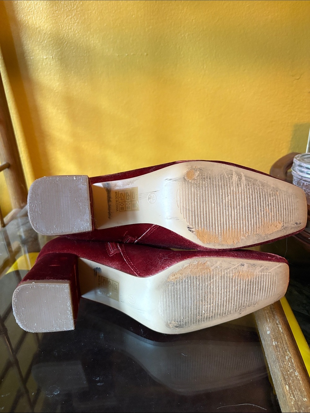 Rose Velvet Boots - Picture 5 of 6